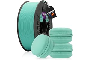 WINKLE FEED YOUR PRINTER WINKLE Filamento PLA HD Pastel Azul Turquesa | Filamento Impresora 3D | Filamento PLA 1,75mm 1kg | PLA Azul | Color Sin Brillo | Precisión Dimensional | Bobina 1kg