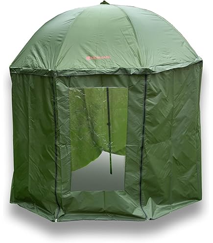 SAXCARP Parapluie de pêche 250 C avec protection contre le vent XXL