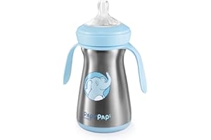 Tescoma Papu Papi Biberon Termico, Acciaio Inox, Azzurro