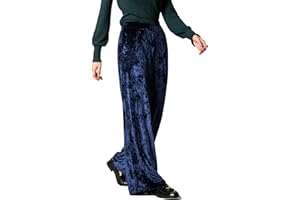 Goldenpoint Donna Leggings Wide Leg Velluto Ciniglia