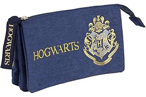 CERDÁ LIFE'S LITTLE MOMENTS, Estuche Harry Potter Hogwarts con 3 Compartimentos-Licencia Oficial Warner Bros para Niños, Multicolor, Edad Recomendada-6 a 14 años