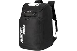 AUMTISC Ski Boot Backpack Boot Bag Ski Backpack for Boots Helmet Boot Helmet Goggles Gloves Ski Equipment