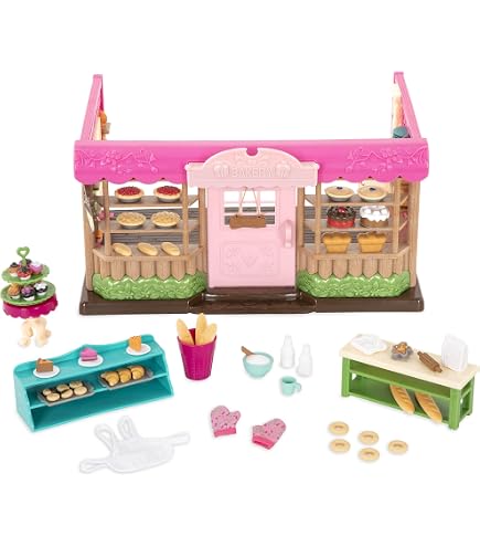 Li'l Woodzeez – Famille Pandas Skyhopper – 5 Figurines + Livre D’histoires – Personnages Articulés, Dès 3 Ans