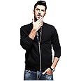 fanideaz Men’s Full Sleeve Cotton Diamond Cut Bomber Jacket With Side Pockets