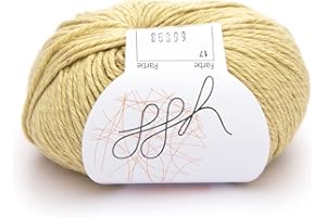 ggh Linova - 017 - Miel - Algodón con lino para tejer y hacer ganchillo