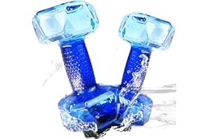 Fstcrt Wassergewichte für Poolübungen, verbesserte PE-Wasserhanteln, Poolwiderstand, Wasser-Aerobic-Ausrüstung mit rutschfestem Griff für Aqua-Therapie, Pool-Fitness, Wasserübungen