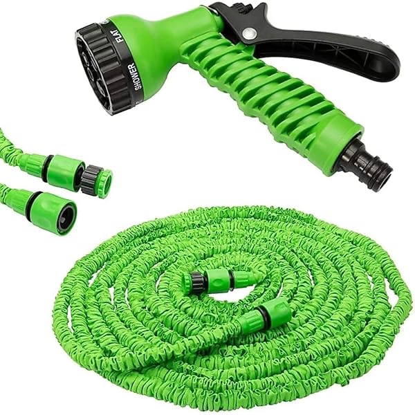 Expandable Garden Water Hose Pipe With Spray Nozzle U2013 Flexible, Lightweight, Leakproof U2013 For Car Wash, Gardening, Outdoor Use