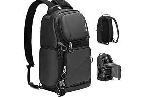 TARION Axelväska för kamera – fotograferingsväska ryggsäck med sidoåtkomst vattentätt regnskydd för DSLR SLR spegelfria kameror TR-S, Svart (ryggsäck), TR-S, Urban kameraväska