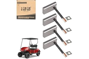 10L0L Golf Cart Starter Generator Brush Kit for EZGO, Club Car, Yamaha, OEM# 81-81200 26658-G01 101869302 JF2-81111-00-00 JF2-H1111-00-00, Set of 4