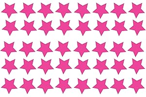 60 Second Makeover Limited Big Pack of 40 Vinyl Star Stickers Car Bike Scooter Helmet Decal Graphic Laptop Decorative Window