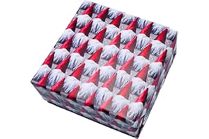 arkamii carta da regalo formato 86 x 64 cm disegno natale natalizio 3 fogli formato grande gnomi (NG4)