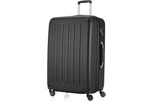 Hauptstadtkoffer Spree - Großer Hartschalen-Koffer, TSA, 4 Doppel-Rollen, Trolley, Rollkoffer, Reisekoffer, Volumenerweiterung, 75 cm, 119 Liter, Schwarz