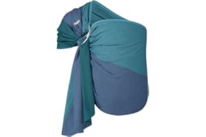 Hoppediz Ring-Sling, Baby-Tragetuch ab Geburt, 100 % schadstoffgeprüfte Baumwolle, Design Bilbao