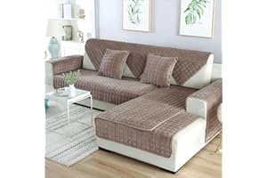 UYEOCO Copridivano Angolare Copertura Divano con Penisola Sinistra Destra 3/2 Posti Fodera per Divano a l Antiscivolo Lavabile Copri Divano per Cane Gatti Antiscivolo Sofa Protettore Lavabile ( Color : Ee ,