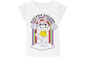 Electric Callboy Pump It Bunny Frauen T-Shirt weiß Band-Merch, Bands