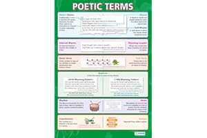 Poetic Terms | English Literature Posters | Gloss Paper measuring 850mm x 594mm (A1) | English Lit Classroom Posters | Education Charts by Daydream Education