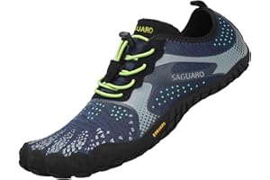 SAGUARO Chaussures Minimalistes de Barefoot Homme Shoes de Trail Femme Five Fingers