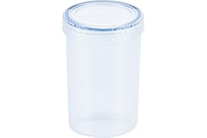 LocknLock Round 330ml Food Storage Containers with Lids - Airtight & Watertight, Microwave & Dishwasher Safe Food Containers with Twist Lids (77 x 114mm)