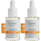 The Purest Solutions Aydınlatıcı ve Cilt Tonu Eşitleyici C Vitamini Cilt Serumu, Seyahat Boy 8 ml (2 paketi)
