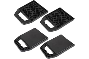 DBREAKS 4 st. husvagnsstödplattor 23x17x2 cm, underläggsplattor för husvagn, staplingsbara stödplattor med handtag, lyftbärplattor stabilisator stödplattor jackpad underläggsplattor för lyftdon