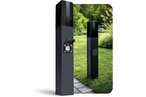 SSC-LUXon BOSEA-S anthrazit - pollerleuchte E27, IP44, 50 cm | Väderbeständig enligt IP-standard, robust och hållbar, perfekt för entré, terrass och uppfart.
