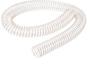 PATIKIL PU Flexible Aspiradora Limpieza Manguera, 32mm ID 1M Longitud Polvo Colección Manguera Uso con Polvo Recolectores para Industrial Carpintería Limpiador, Cobre Tono