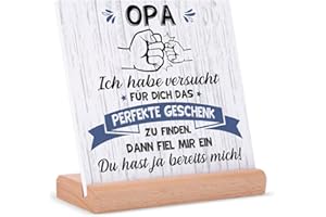 Juratar Opa Geschenke von Enkelin Enkel, Holzschilder Heimat Dekoration Personalisierte Opa Geschenke Geburtstag, Großelterntag Geschenke für Opa von Enkelkindern