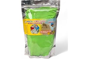 just4baby Magic Motion Moving Kinetic Play Sand 500g Variety Colours (500g Green Sand)