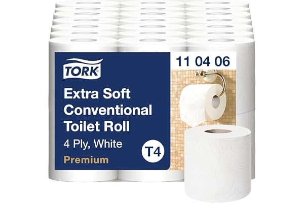 Tork Extra Mjukt Toalettpapper, T4, 6 rullar x 18.75m, 110406
