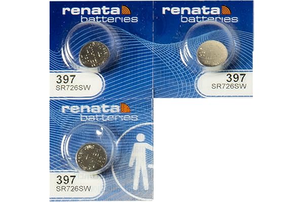 Renata Titta på batteri 397 eller SR726SW eller AG2 1.5V (3 x 397 (SR726SW))
