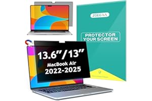 ZOEGAA Filtro Privacy per MacBook Air 13.6 pollici, Schermo Antispione Magnetico Rimovibile per MacBook Air 13.6