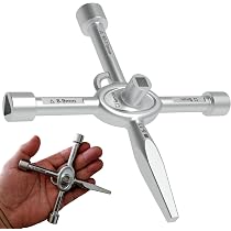 Jeu De 8 Clés Universelles Vxiwscy - Clés Cruciformes, Triangulaires, Carrées, Alliage Zinc - 3