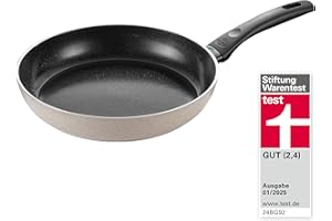 BALLARINI Ledro Frying Pan, 28 cm, Aluminium, Suitable for Induction, Ceramic Non-Stick Coating, Thermopoint, Made in Italy, Beige