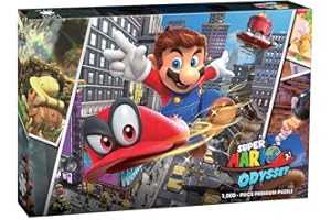 USAOPOLY SUPER MARIO USOPZ005569 Brothers Mario Odyssey Snapshots 1000-Piece Premium Puzzle, Mixed Colours