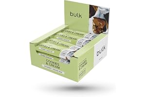 Bulk Barre Gourmet Végane, À base de plantes, Vegan Protein Bar, Barres Protéinée, Biscuit et crème, 12 x 62 g