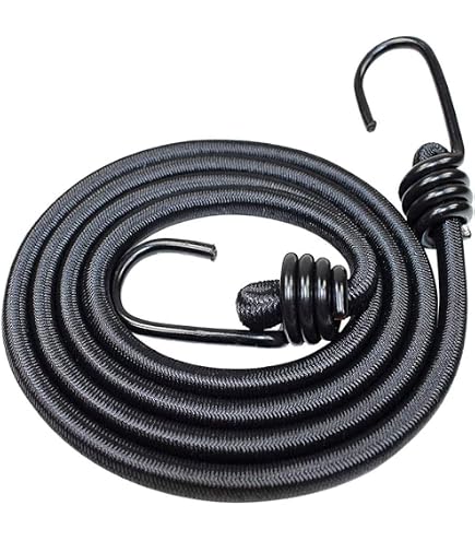Produktbild von Bungee Cord 4er-Pack Elastische Bungee-Seile Mit Haken Für Fahrradgepäckträger (2 M Spanngurte Mit Haken Kurz