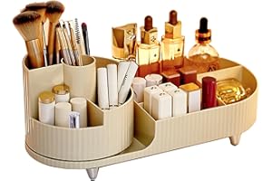 JWTEEE Makeup organizers Schmink organizer, Kosmetik organizer,360°Drehbarer 2 in 1 lippenstift skincare organizer，Make up organizer, Schminktisch organizer,Badezimmer organizer, bad aufbewahrung