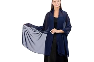 YKDLLF Donna Cerimonia Raso Chiffon Elegante Cerimonia Scialle Oro Argento Colorato Da Sera Utilizzare Per Matrimonio Festa Scialle Donna In Raso Chiffon Silky Sciarpa Tinta