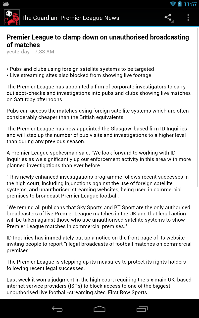 English Premier League News: Amazon.co.uk: Appstore for 