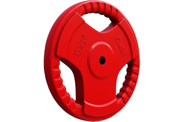 Gorilla Sports® Disques de Poids - Individuel/Ensemble 1,25kg, 2,5kg, 5kg, 10kg, 15kg, 20kg, 25kg, 30kg Poids, 30mm, Multicolore - Disques d'Haltères, Ensemble de Plaques, Haltérophilie, Musculation