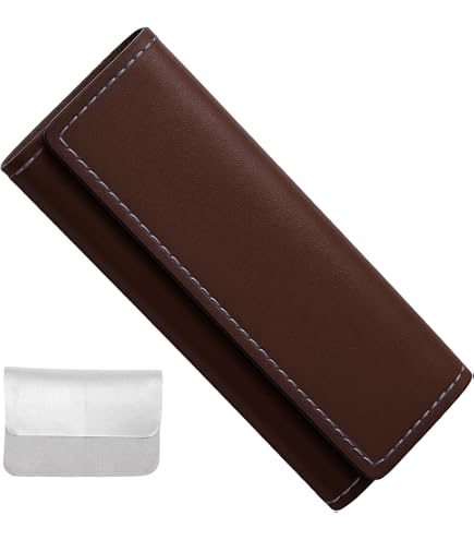 Étui Pliable Lunettes Rigide Triangulaire Magnétique – Pack 2, Protection Anti-Choc, Doublure Douce, Homme Femme Enfant