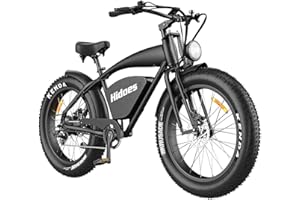 Kanpe Hidoes - Bicicleta eléctrica de 26 pulgadas, bicicleta de montaña, eléctrica, 48 V, 18,2 Ah, batería 50-90 km, 7 velocidades, bicicleta eléctrica con pedaleo asistido, y bicicleta
