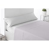 Miracle Home Top Sheet, Soft and Comfortable, 50% Cotton, 50% Polyester, Ecru, Bed 90 cm