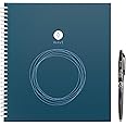 Rocketbook Wave Smart Reusable Notebook - Upload Notes Using iOS/Andriod App and Then Microwave To Clear All Pages and Start 