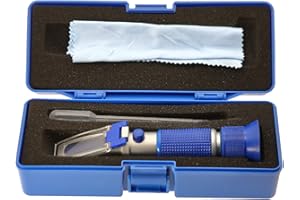 AMTAST Hand Held DEF AdBlue Refractometer Tester for Urea Concentration in Diesel Exhaust Fluid Aqueous Urea Solution with ATC