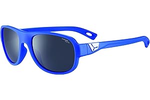 Cébé Zac Lunettes de Soleil Garçon, Bleu Blanc Mat Reflex, 5-7 Ans