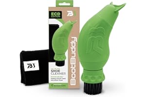 Eco BootBuddy® Sustainable Shoe Cleaning Kit – Made from Recycled Plastic – Feat. Strong Brush-Head, Built-in Water Tank and Durable Scraper with Quick-Dry Towel – Award-Winning Portable Boot Cleaner