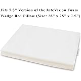 InteVision 400 Thread Count, 100% Egyptian Cotton Pillowcase. Designed to Fit the 7.5" version of the InteVision Foam Wedge Bed Pillow (26" x 25" x 7.5")