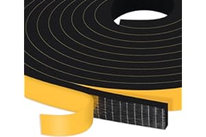 YIMIKI Guarnizione Finestra Autoadesiva, Schiuma Nastro Paraspifferi Porta, Adesivo Isolamento Nastro Sigillante per Rumore e Collisione, resistente alle intemperie, 12 mm(l) x6 mm(S), totale 8 m