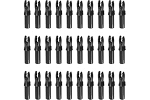 sourcing map Archery Arrow Nocks Plastic Carbon Arrow Inserts .244"/6.2mm for DIY Hunting Shooting